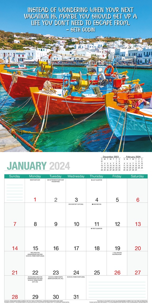 Inspirational Quotes 2025 Calendar Ryft